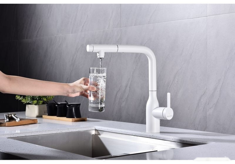 Смеситель Paulmark Viper Vi213105-431 (белый/белый матовый)