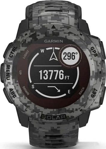Умные часы Garmin Instinct Solar Camo Edition (графит)