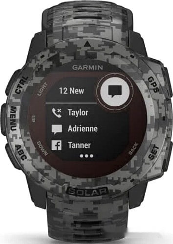 Умные часы Garmin Instinct Solar Camo Edition (графит)