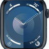 Умные часы Apple Watch Series 9 45 мм (алюминиевый корпус, полуночный/полуночный, спортивный силиконовый ремешок S/M)