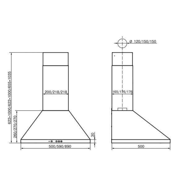 Вытяжка Elikor Вента 60П-430-П3Л черный