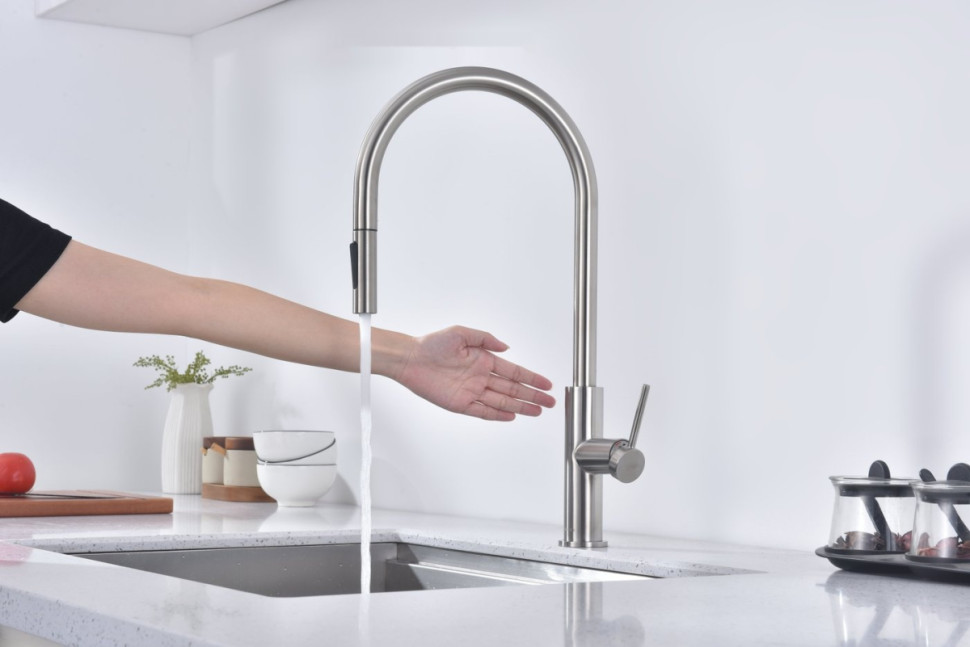 Смеситель Paulmark Senso Se215180-BS (стальной/нержавеющая сталь)