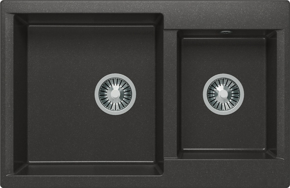 Кухонная мойка Polygran Brig-772 (черный 16)