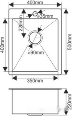 Кухонная мойка Melana ProfLine H4050 Кухонная мойка Melana ProfLine H4050
