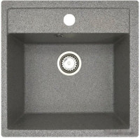 Кухонная мойка БелЭворс Rio + смеситель W74004-9 + дозатор L405-1 (серый/сатин)