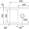 Кухонная мойка Franke OID 611-62 белый 114.0443.355 Кухонная мойка Franke OID 611-62 белый 114.0443.355