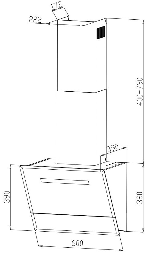 Вытяжка Grand Lester GC 60 (белый)
