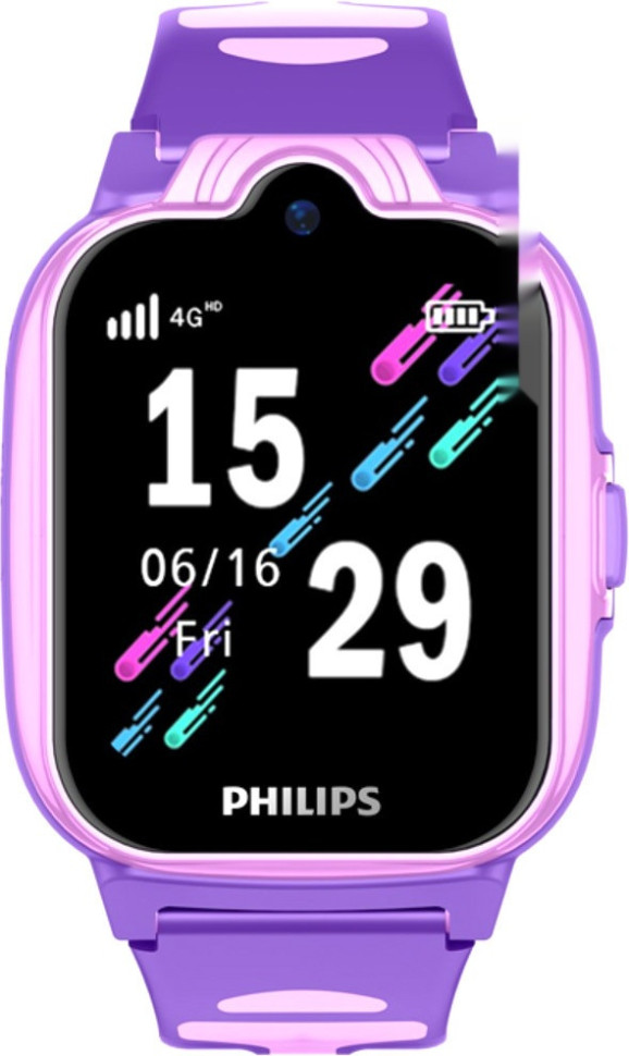 Детские умные часы Philips W6610 (розовый/фиолетовый)