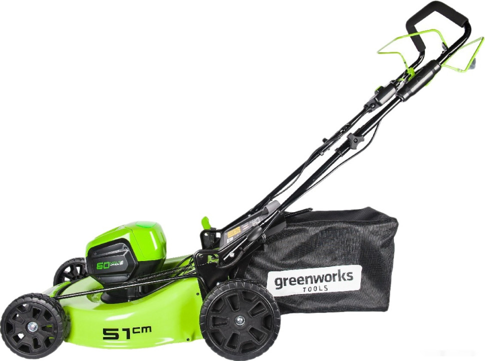 Газонокосилка Greenworks GD60LM51SPK4 (c 1-м АКБ 4 Ah)