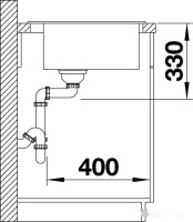 Кухонная мойка Blanco Naya 6 519639 (темная скала)