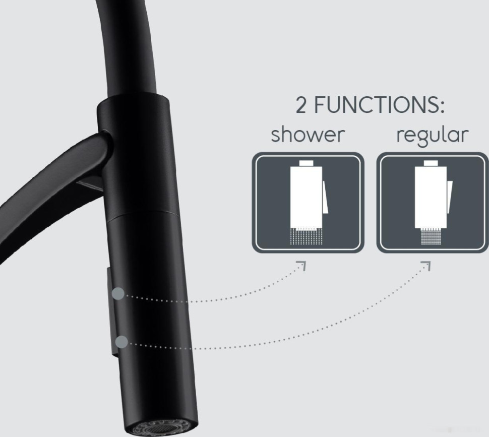 Смеситель Rubineta Ultima-50 (BK/RG) UL500638 Смеситель Rubineta Ultima-50 (BK/RG) UL500638