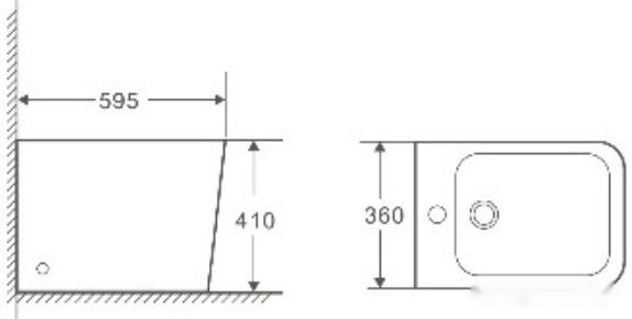 Биде Weltwasser Gelbach 003 GL-WT (белый глянец) Биде Weltwasser Gelbach 003 GL-WT (белый глянец)