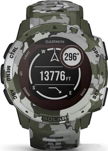 Умные часы Garmin Instinct Solar Camo Edition (лишайник)