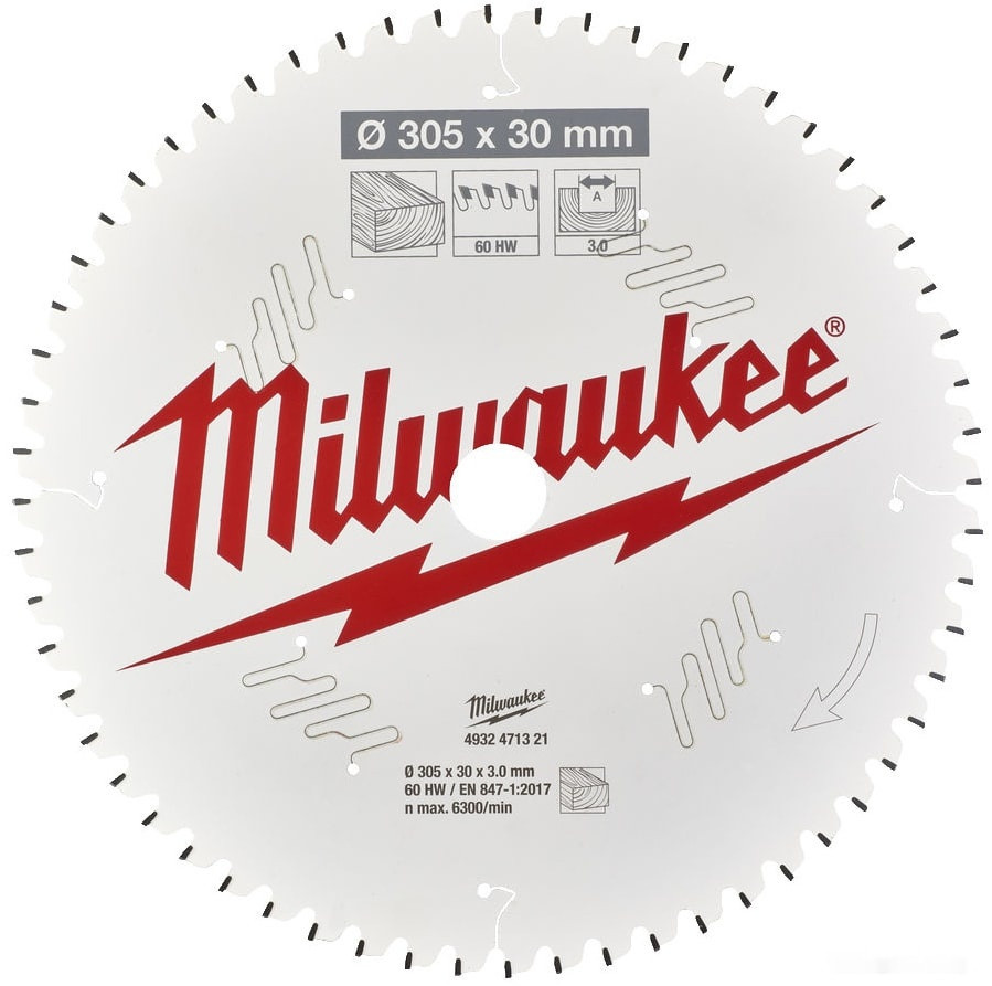 Пильный диск Milwaukee 4932471321