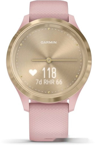 Гибридные умные часы Garmin Vivomove 3S (золотистый/розовый)
