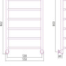 Полотенцесушитель Сунержа Галант+ 800x500 00-0200-8050 Полотенцесушитель Сунержа Галант+ 800x500 00-0200-8050