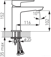 Смеситель Ferro Adore BDR2