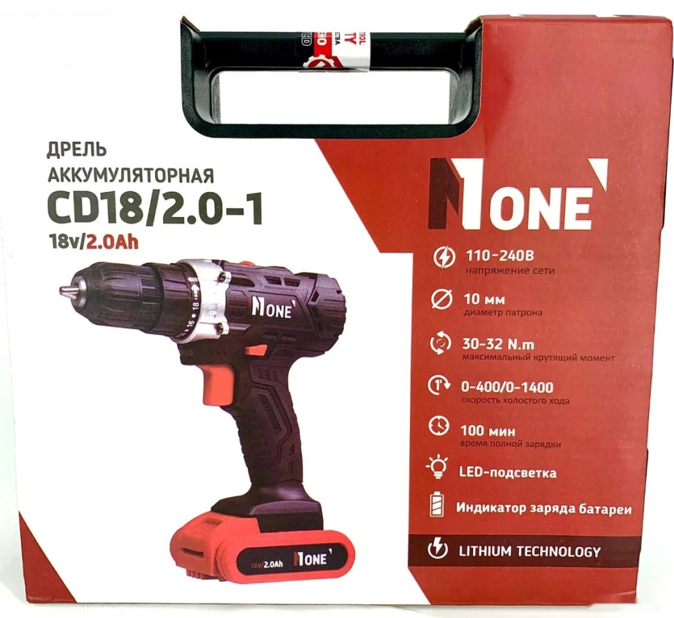Дрель-шуруповерт Number ONE CD18/2.0-1 (с 2-мя АКБ) Дрель-шуруповерт Number ONE CD18/2.0-1 (с 2-мя АКБ)