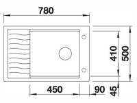 Кухонная мойка Blanco Elon XL 6 S антрацит