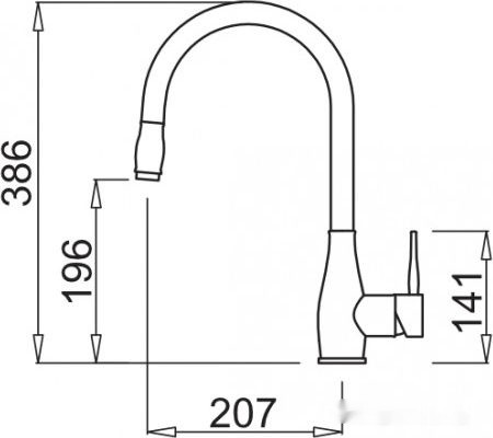 Смеситель Elleci Neva G68 Bianco Titano Смеситель Elleci Neva G68 Bianco Titano