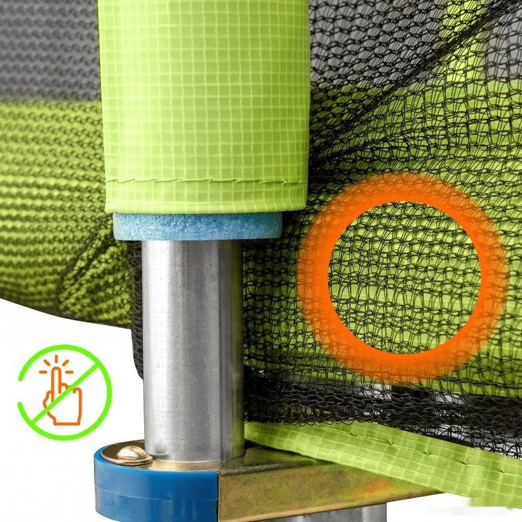 Батут Alpin ATGY-252 2.52 м с защитной сеткой и лестницей Батут Alpin ATGY-252 2.52 м с защитной сеткой и лестницей