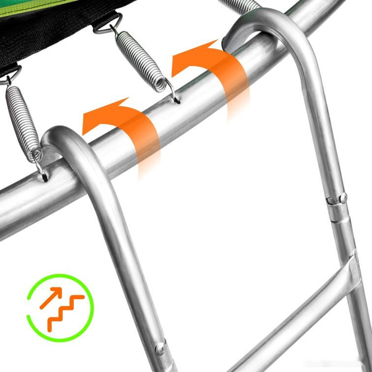 Батут Alpin ATGY-252 2.52 м с защитной сеткой и лестницей Батут Alpin ATGY-252 2.52 м с защитной сеткой и лестницей