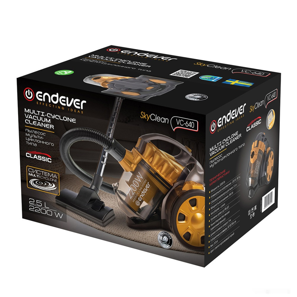 Пылесос Endever SkyClean VC-640 Пылесос Endever SkyClean VC-640