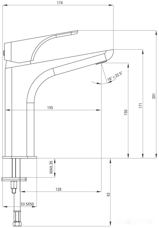 Смеситель Deante Hiacynt Nero BQH 021M Смеситель Deante Hiacynt Nero BQH 021M