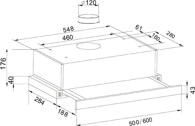 Вытяжка Oasis UV-60G (F) Вытяжка Oasis UV-60G (F)