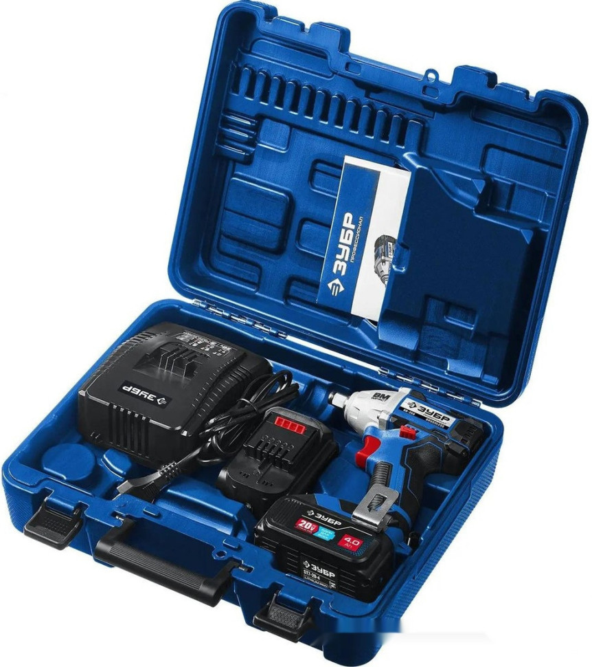 Гайковерт ЗУБР GB-250-42 (с 2-мя АКБ, кейс) Гайковерт ЗУБР GB-250-42 (с 2-мя АКБ, кейс)