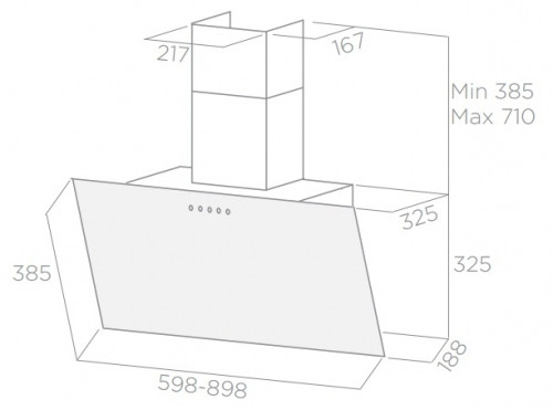 Вытяжка Elica SHIRE WH/A/60 Вытяжка Elica SHIRE WH/A/60