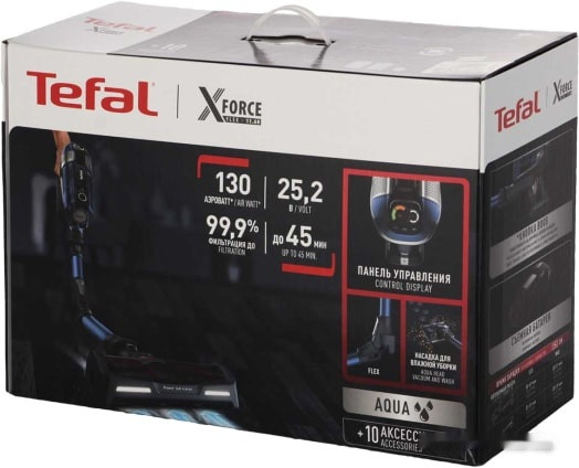 Вертикальный пылесос с влажной уборкой Tefal TY9890WO Вертикальный пылесос с влажной уборкой Tefal TY9890WO