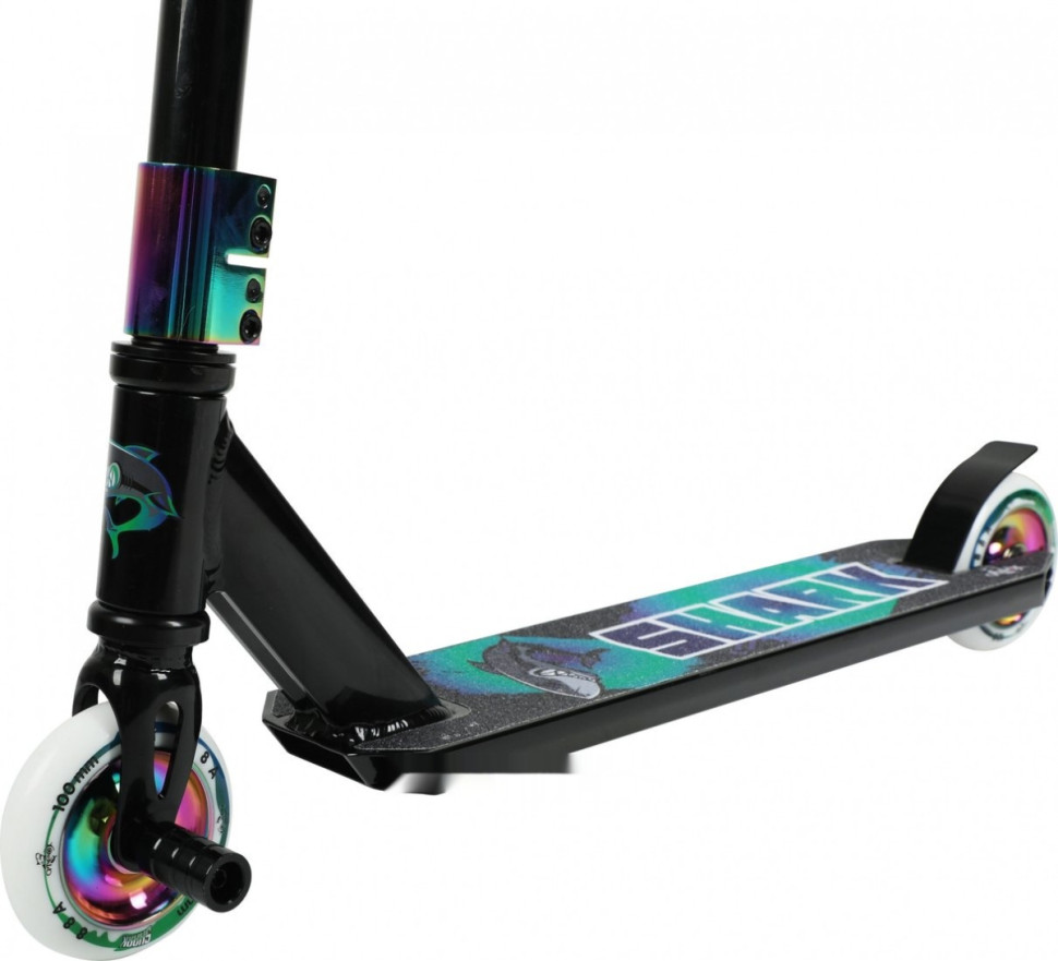 Самокат Ateox Shark 2024 (черный/нео) Самокат Ateox Shark 2024 (черный/нео)