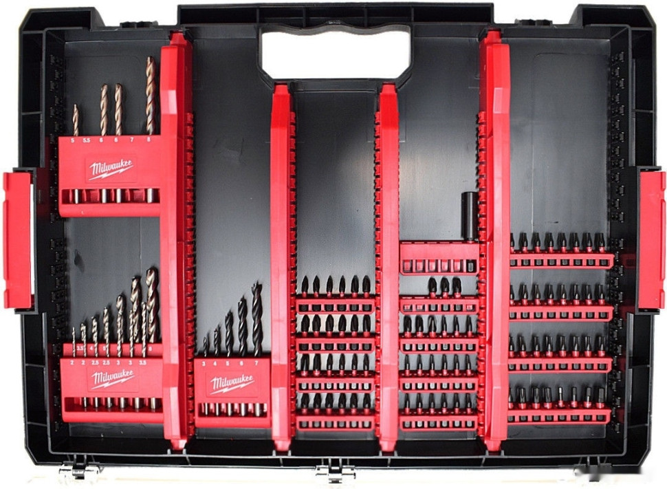 Набор оснастки Milwaukee 4932464145 (100 предметов) Набор оснастки Milwaukee 4932464145 (100 предметов)