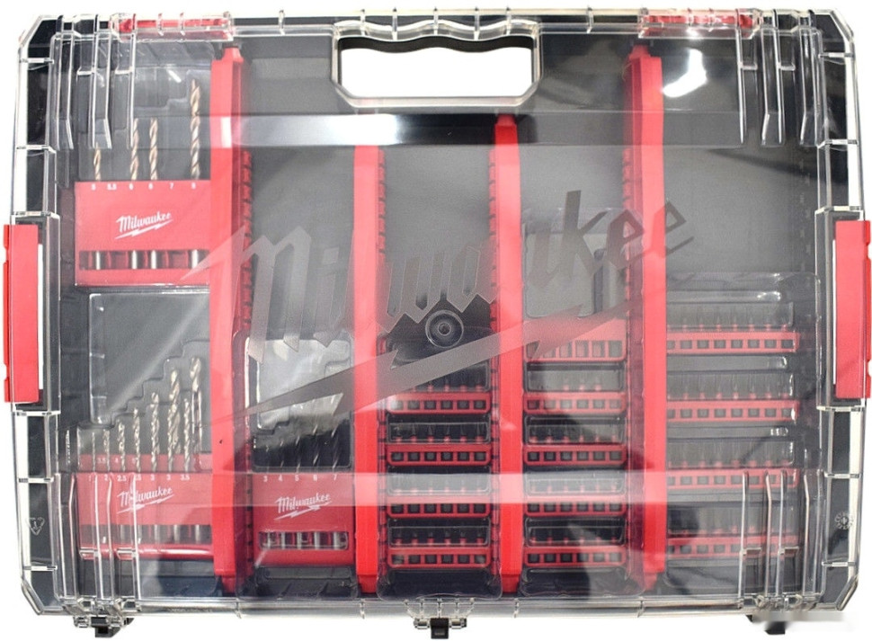 Набор оснастки Milwaukee 4932464145 (100 предметов) Набор оснастки Milwaukee 4932464145 (100 предметов)