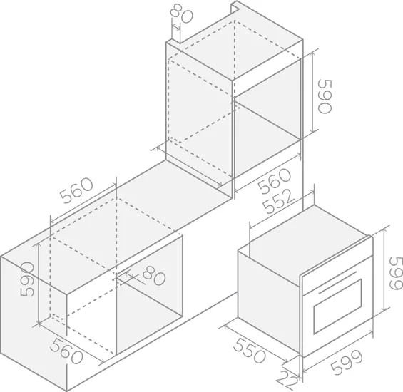 Духовой шкаф Elica Virtus Multi 60 TFT BL Духовой шкаф Elica Virtus Multi 60 TFT BL