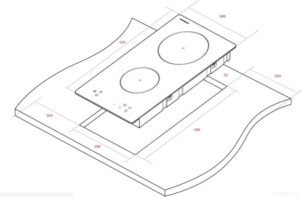 Варочная панель Thomson HI20-2N05 Варочная панель Thomson HI20-2N05