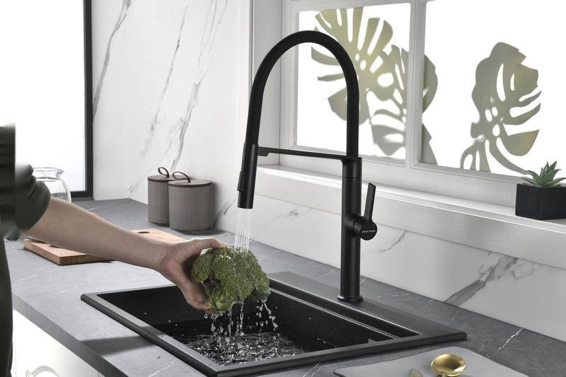 Смеситель Paulmark Barrel BA214029-AN (черный)