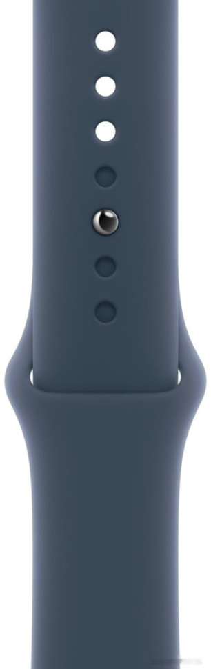 Умные часы Apple Watch Series 9 45 мм (алюминиевый корпус, серебристый/грозовой синий, спортивный силиконовый ремешок S/M)