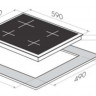 Варочная панель HOMSair HGE643GBK Варочная панель HOMSair HGE643GBK