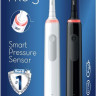 Электрическая зубная щетка Oral-B Pro 3 3900 Duo Cross Action + Sensi White D505.523.3H