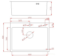Кухонная мойка Avina HM6548 (нержавеющая сталь)