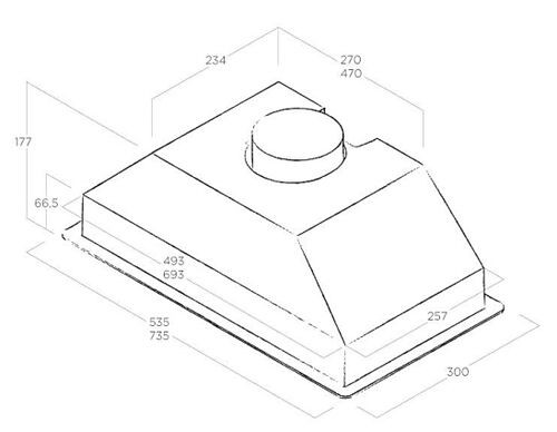 Вытяжка Jet air VIERA GR/A/72 Вытяжка Jet air VIERA GR/A/72