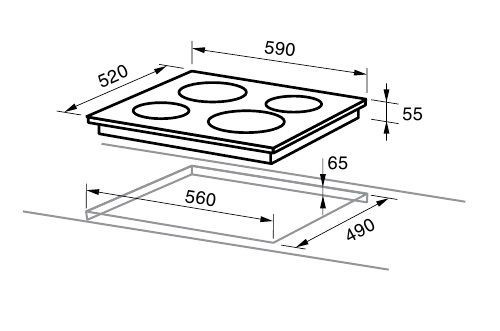 Варочная панель Midea MCH64260F