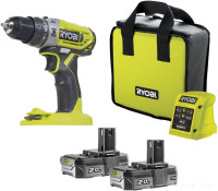 Ударная дрель-шуруповерт Ryobi R18PD2-220S 5133004459 (с 2-мя АКБ, сумка)