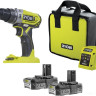 Ударная дрель-шуруповерт Ryobi R18PD2-220S 5133004459 (с 2-мя АКБ, сумка)