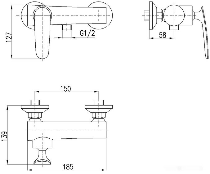 Смеситель Slezak RAV Тигрис TG181.5CMATC (черный/хром) Смеситель Slezak RAV Тигрис TG181.5CMATC (черный/хром)