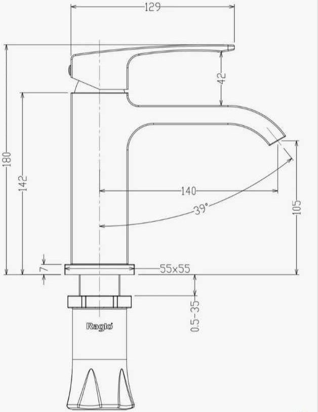 Смеситель Raglo R02.10.09 Смеситель Raglo R02.10.09