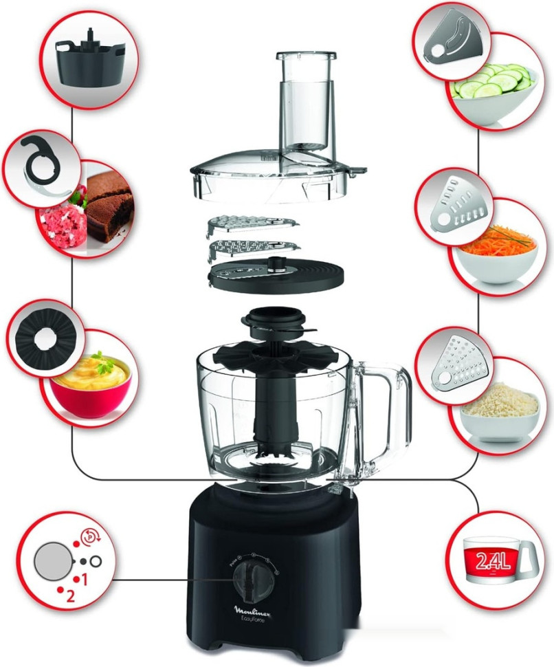 Кухонный комбайн Moulinex FP245810 Кухонный комбайн Moulinex FP245810