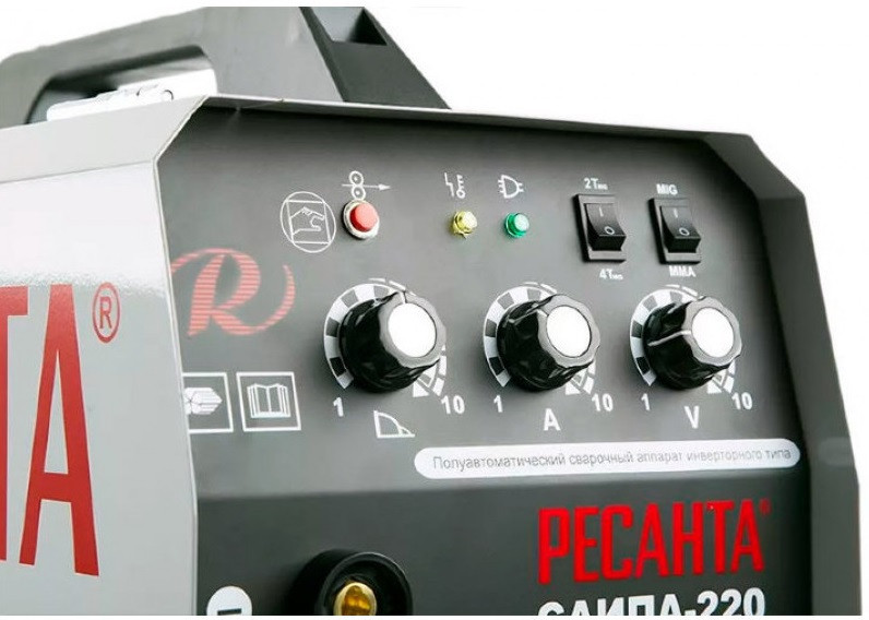 Сварочный инвертор Ресанта САИПА-220 (65/10) Сварочный инвертор Ресанта САИПА-220 (65/10)